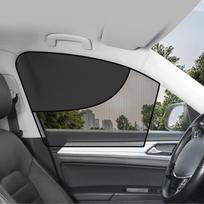 Magnetinis saulės skydelis automobilio šoniniam langui: Privatumas, UV apsauga ir šilumos izoliacija Driver's Side Curved 1 Piece (Black)