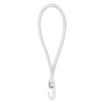 Tvirtinimo elastinė guma su kabliuku Bradas PVC BUNGEE CORD HOOK, 25 cm, balta