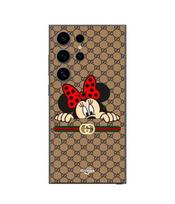 Telefono dėklas - Gucci - Samsung Galaxy S24 Ultra - Minkštas - Silikoninis - Minnie juoda