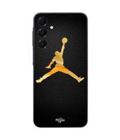 Dėklas Samsung Galaxy A16 Jordan logotipas 23 nike krepšinis auksinės spalvos Maniacase juoda