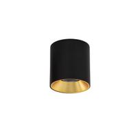 Paviršinis šviestuvas Altisma CLN-6677-75-BL-GD-3K, matinės juodos spalvos, LED, 10W