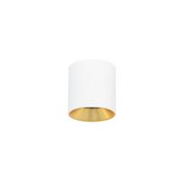 Paviršinis šviestuvas Altisma CLN-6677-75-WH-GD-3K, matinės baltos spalvos su auksiniu vidumi, LED, 10W