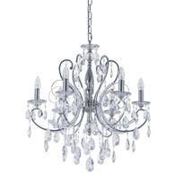 Liustra Barocco Chrome MD72709-6A, chromo spalvos, su kristalais, metalinė