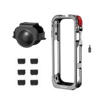 For Insta360 X5 Metal Frame Shockproof Protective Rabbit Cage Expansion Case for Insta 360 X5 Accessories Metal Frame Bracket