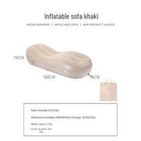 Įkraunamas pripučiamas lauko gultas: Nešiojama itin lengva oro sofa stovyklavimui ir poilsiui 180x76x30cm