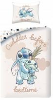 Lilo & Stitch „Miego laikas“ medvilninis patalynės komplektas 140x200 + 70x90 – Halantex LS-8699BL