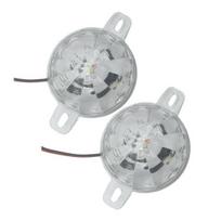 LED važiuoklės apšvietimas 9-36V vandeniui atsparus arbūzo formos apšvietimas įvairiaspalvis motociklų dugno apšvietimas mirksintys atmosferos įspėjamieji žibintai automobiliams sunkvežimiams keturračiams 2pcs