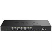 D-Link DGS-1530-28P Smart Managed Switch 24x Gigabit Ethernet (PoE+, max. 370 W), 4x 10G SFP+, 1x USB 2.0, 1x Konsolen-Port DGS-1530-28P/E