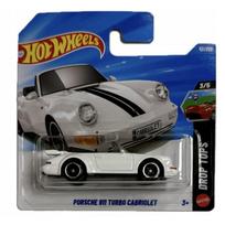 Hot Wheels Mainline 2026 Case C Modeliukas Porsche 911 Turbo Cabriolet White Short Card