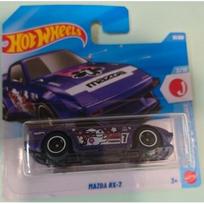 Hot Wheels Mainline Modeliukas Mazda RX7 Purple short card