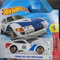 Hot Wheels Mainline Modeliukas Ferrari 365 GTB4 competizione White No. 66 short card (yra Sandėlyje)