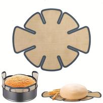 1pc Silicone Baking Loaf Pan Mat  Non-Stick Loaf Pan Liner Lifters Accessories Reusable Bread Loaf Pan Easy Clean Kitchen Tools raudona