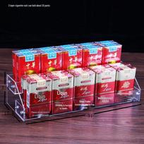 Akrilinė laiptuoto stiliaus cigarečių ir gėrimų stovo vitrina