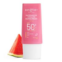 Dot & Key Arbūzų vėsinantis apsauginis kremas nuo saulės SPF 50+ PA++++ Lengvas gelis Nepalieka baltų pėdsakų Kontroliuoja riebalų išsiskyrimą Visiems odos tipams 30 g