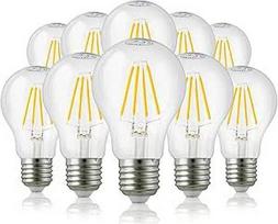 hellum 206517 LED lemputė E27 Dimmable E27 7 W Warm White LED Lamp with 806 Lumen LED Filament, E27 Vintage LED Light Bulb Replaces 60 Watt Bulb, 2700 Kelvin Warm White Clear, Pack of 10