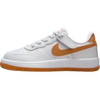Nike Air Force 1 Comfortable Fit Durable Low-Top Sneakers Kids sneakers White Orange FN0237-122 25
