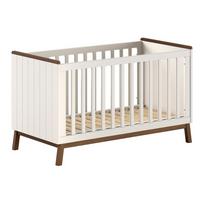 Smėlio spalvos iš pušies masyvo su nuimama puse/reguliuojamas aukštis vaikiška lovelė 70x140 cm Sezane – Vipack