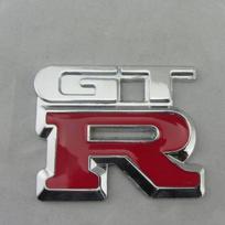 Metalinis trimatis 3D automobilio logotipo emblema raidė Gt-r lipdukai Ženklelio ženklinimas modifikuotos dalys