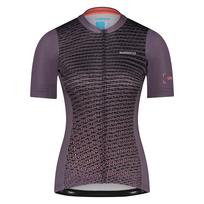 Marškinėliai moteriški Shimano Colore Chestnut Short Sleeves Jersey