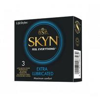 Prezervatyvai be latekso SKYN Extra Lube (3 vnt.)