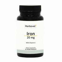 Maisto papildas Iron su vitaminu C Herbavel N60