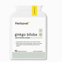 Maisto papildas Ginkmedžio ekstraktas + B kompleksas Herbavel N90