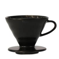Keraminis kavinukas Hario V60-02, juodas +40 filtrų