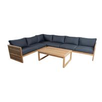 SERENITY kampinės sofos 2+2+2 ir stalo komplektas