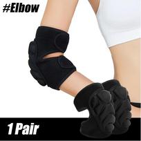 1 Pair Knee Elbow Pads Brace Support for Bicycle Snowboard Roller Skating Skateboard Extreme Athletic Safety Gear Kneepads XXS black