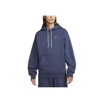 Nike Solo Swoosh Solid Color Hoodie Long Sleeve Men Tops Thunder-Blue DX1356-437 L