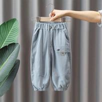 Berniukų kelnės Vasarinės plonos laisvos Bloomers Vaikiškos kelnės nuo uodų 140 mėlyna
