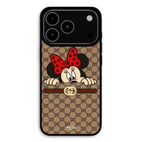 Dėklas iPhone 17 Pro Max Minnie Gucci Maniacase juoda