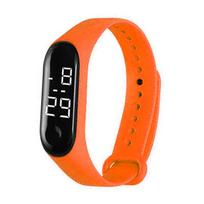 Neperšlampamas sportinis laikrodis, lengvas LED liečiamas skaitmeninis laikrodis Waterproof orange