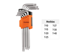 Atsuktuvų rinkinys TROPER TORX, L formos, 7 vnt.