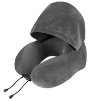 Memory Foam U-shaped Neck Pillow Neck Cushion Soft Neckrest Pad Portable Travel Pillow Cervical Healthcare Massage Neck Pillow rožinė