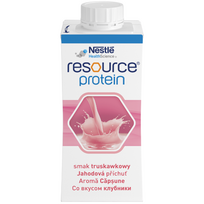 Medicininis braškių skonio gėrimas NESTLE RESOURCE PROTEIN, 4 x 200 ml (-15% perkant 2 vnt.)