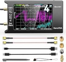 "Seesii NanoVNA-H4" antenų analizatorius - 4 colių vektorinis tinklo analizatorius 2025 atnaujinta versija 4.4 9KHz-1.5GHz HF VHF UHF su jutikliniu ekranu mėgėjiškam radijui matuoti Smith Chart
