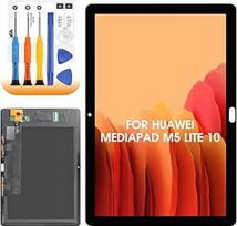AGCUT Ekrano pakaitalas "Huawei MediaPad M5 Lite 10" LCD ekranui, skirtas "Huawei MediaPad M5 Lite" BAH2-L09 BAH2-W09 10.1" LCD ekrano jutiklinio ekrano skaitmeninio skydelio surinkimui su taisymu (juodas)