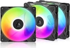 ARCTIC P14 Pro Reverse A-RGB - 3 pakuotės - 140 mm aukščiausios klasės ventiliatorius su atvirkštiniu oro srautu, PWM ventiliatorius su Y kabelio dalikliu, 400-2650 aps/min, 0 aps/min