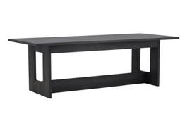 Valgomojo stalas, Milly, 100x235 cm, Juodas, Söögilaud, Milly, 100x235 cm, Must