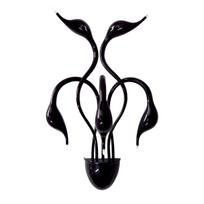 Sieninis šviestuvas Swan MB8098-5A BLACK, juodos spalvos, modernus, 5 lemputės