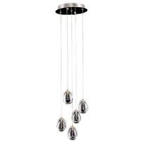 Pakabinamas šviestuvas Huelto PND-22112132-5A-CR, chromo spalvos, modernus, LED apšvietimas