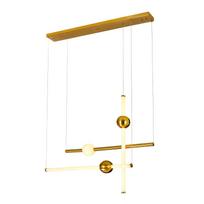 Pakabinamas šviestuvas Halling PND-16357-CA-3, vario spalvos, modernus, LED apšvietimas