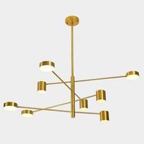 Pakabinamas šviestuvas Remdal PND-16374-8-COP-3K, vario spalvos, modernus, LED apšvietimas