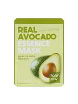 FARMSTAY Lakštinė veido kaukė su avokado ekstraktu REAL AVOCADO ESSENCE, 1 vnt.