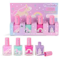 Martinelia Little Unicorn Nail Polish Set nagų lakų rinkinys vaikams Pink, Blue, Purple, Fuchsia