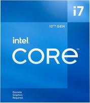 "Intel Core i7-12700F" 12 kartos stalinių kompiuterių procesorius (bazinis taktinis dažnis: 2,1 GHz, 12 branduolių, LGA1700, operatyvioji atmintis DDR4 ir DDR5 iki 128GB) BX8071512700F