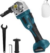 "Nibber" lakštinio metalo žirklės, suderinamos su "Makita" 18 V akumuliatoriumi, 800 W belaidės lakštinio metalo žirklės su bešepetėliniu varikliu, 2200 apsukų per minutę, 360° kampu besisukančiu viršeliu, elektrinės skardos žirklės nerūdijančiam plienui