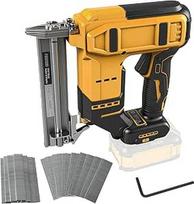 Belaidis "Brad" vinis "Dewalt" 18V 20V akumuliatoriui, 2-in-1 akumuliatorinis vinių susegimo pistoletas, 18GA akumuliatorinis susegimo vinis su 1000 vinių ir 1000 sąvaržų, skirtas "pasidaryk pats" ir medžio darbams