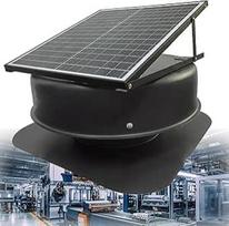Hibridinis saulės baterijų ventiliatorius su fergbedienung 40W saulės baterijų ventiliatorius 880-1470 Cfm Dachabsaugventilator Aliuminis 5 Blätter